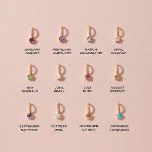 Catbird Little Star Birthstone Charm (Citrine)